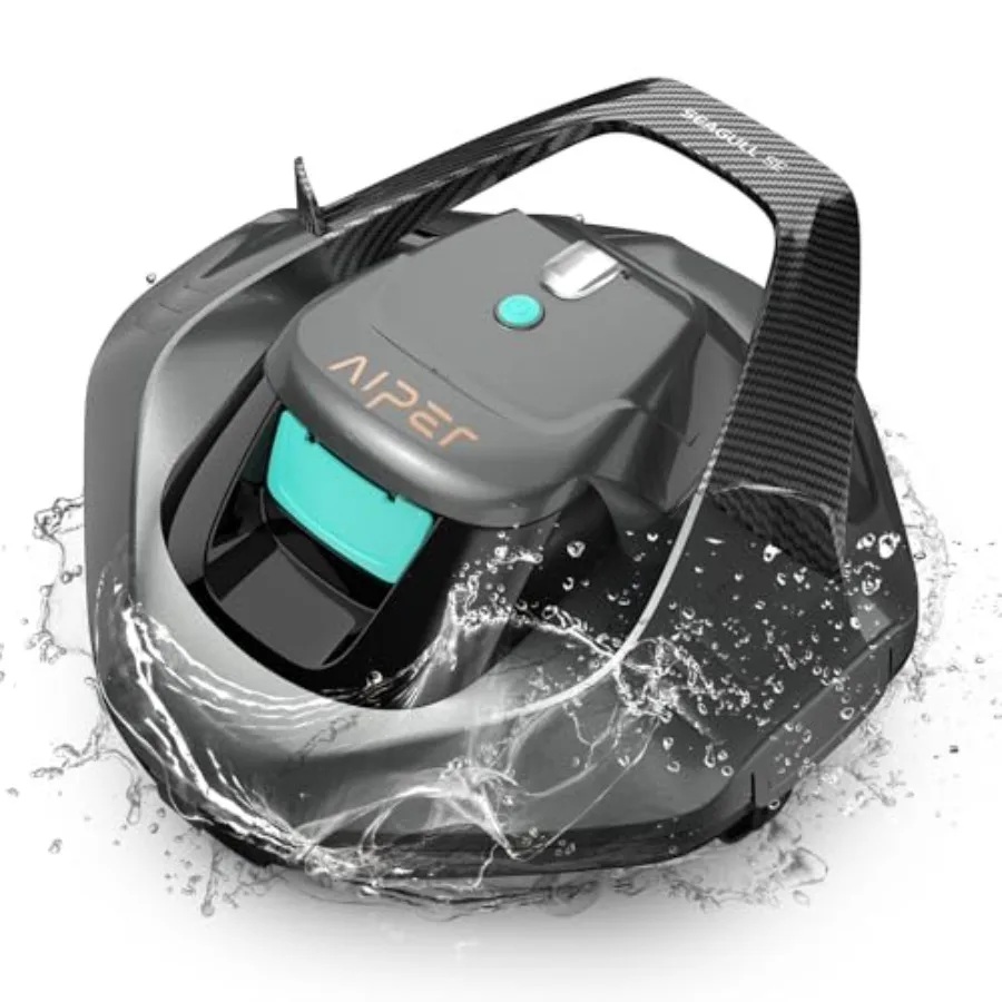 Above Ground Pool Vacuum: Seagull SE Cordless Robotic Cleaner, ABS Plastic, Blue, 100-Min Runtime, 1320GPH Suction, Smart Self-
Above Ground Pool Vacuum: Seagull SE Cordless Robotic Cleaner, ABS Plastic, Blue, 100-Min Runtime, 1320GPH Suction, Smart Self-