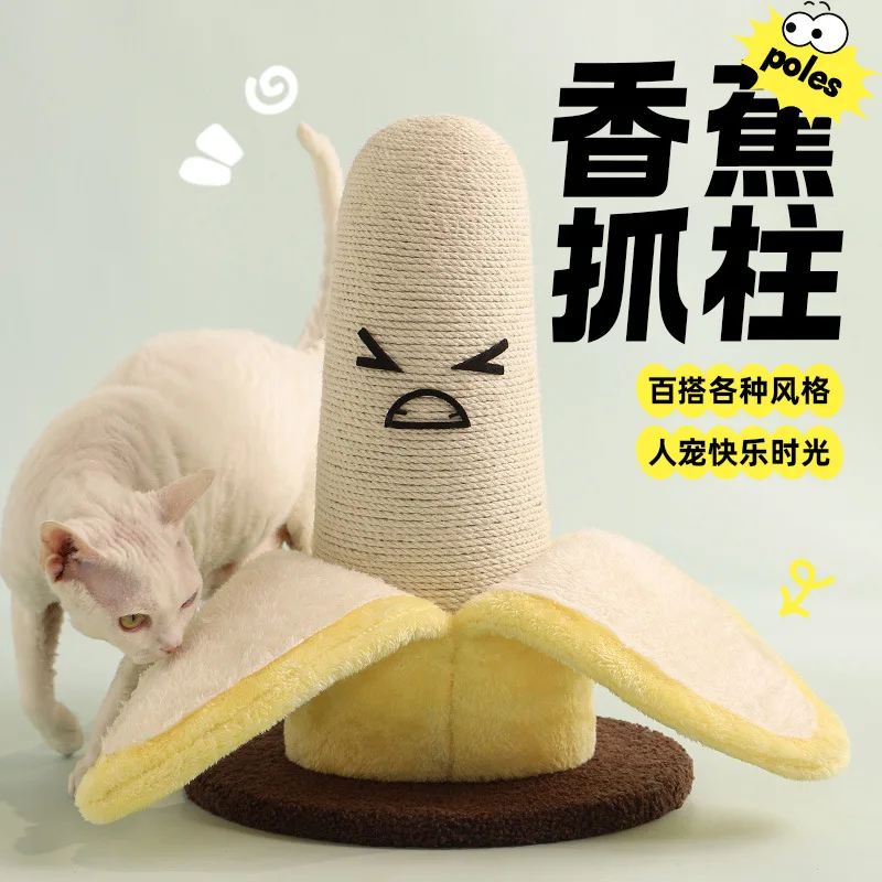 Small Space Banana Sisal Cat Scratcher Post, Mushroom Shaped Kitten Nail Grinding Toy Indoor Cat Furniture
Small Space Banana Sisal Cat Scratcher Post, Mushroom Shaped Kitten Nail Grinding Toy Indoor Cat Furniture