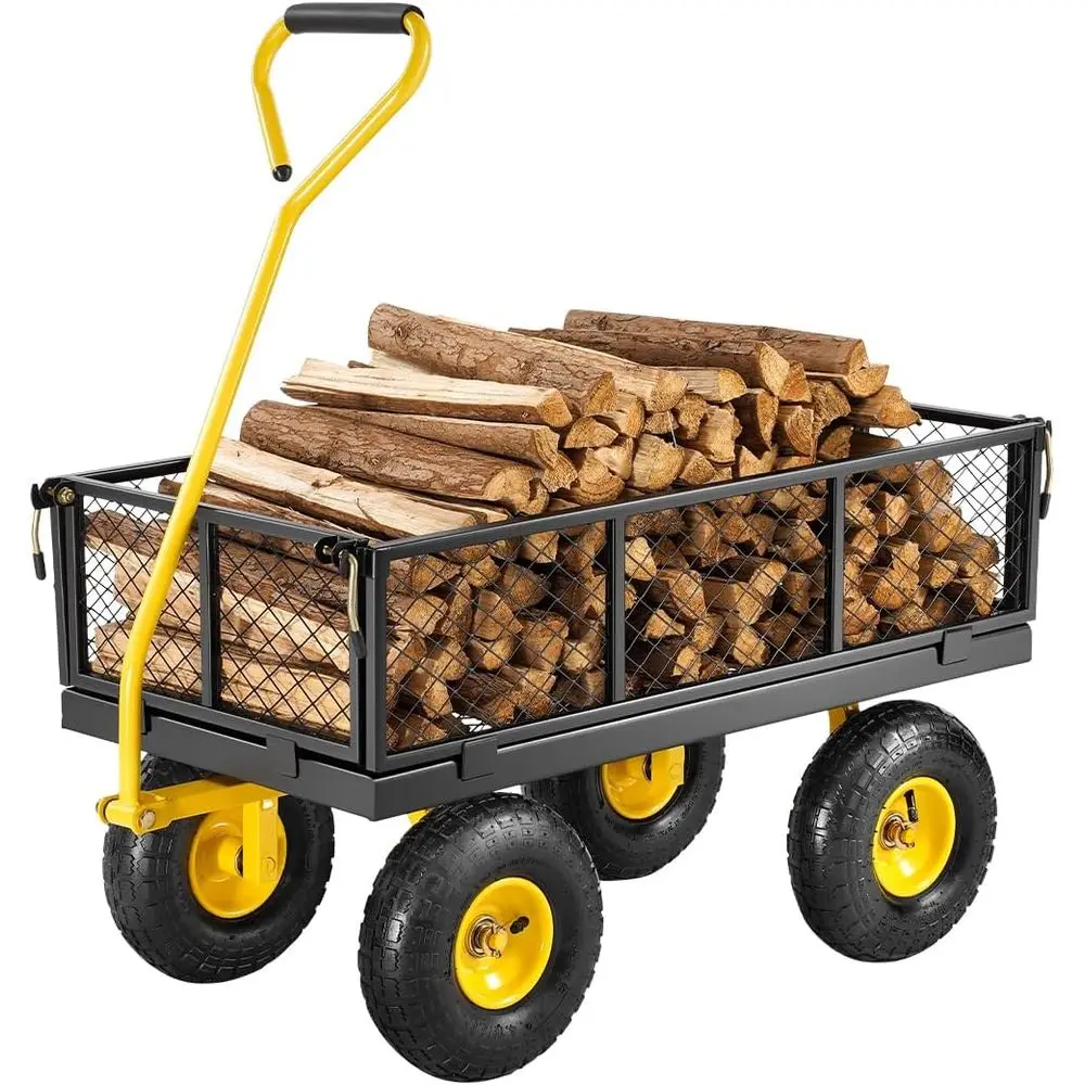 500 Lbs Steel Garden Cart, Heavy Duty Garden Wagon Cart Pullable on Wheels, Metal Yard Utility Wagon Carts with 10" All Terrain
500 Lbs Steel Garden Cart, Heavy Duty Garden Wagon Cart Pullable on Wheels, Metal Yard Utility Wagon Carts with 10" All Terrain