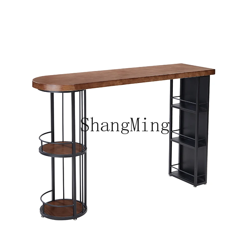LXY simple home retro wall narrow table cafe casual high table and chair combination
LXY simple home retro wall narrow table cafe casual high table and chair combination
