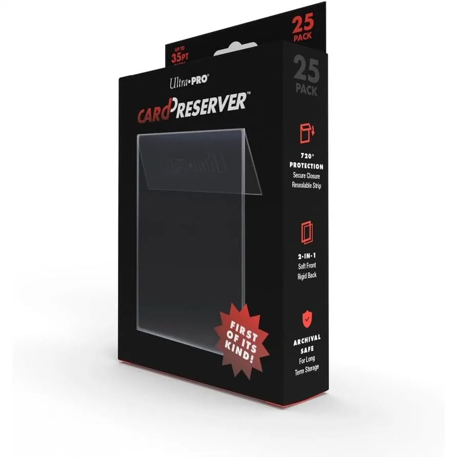 Trading Card Sleeves 25-Pack Transparent Protectors for Collectors with 720° Security and Easy Loading
Trading Card Sleeves 25-Pack Transparent Protectors for Collectors with 720° Security and Easy Loading