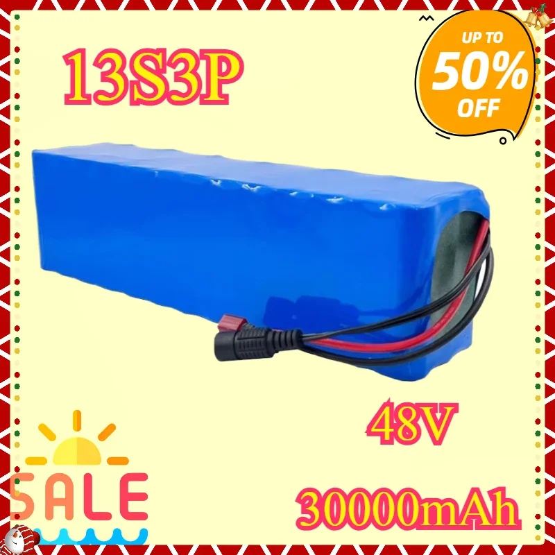 New 48V 30Ah Power 13S3P DC/T Lithium Ion Rechargeable Battery Pack Suitable for 48V motors with BMS+54.6V Charger
New 48V 30Ah Power 13S3P DC/T Lithium Ion Rechargeable Battery Pack Suitable for 48V motors with BMS+54.6V Charger