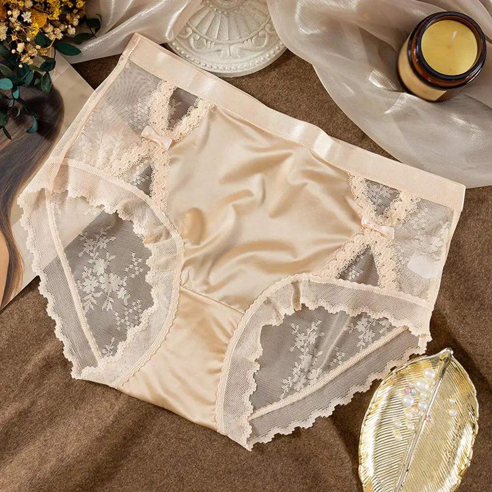 New Sexy Satin Hollowed Out Lingerie Lounge Seamless Patchwork Lace Mesh Briefs Breathable Triangle Pants Comfortable Underpants
New Sexy Satin Hollowed Out Lingerie Lounge Seamless Patchwork Lace Mesh Briefs Breathable Triangle Pants Comfortable Underpants