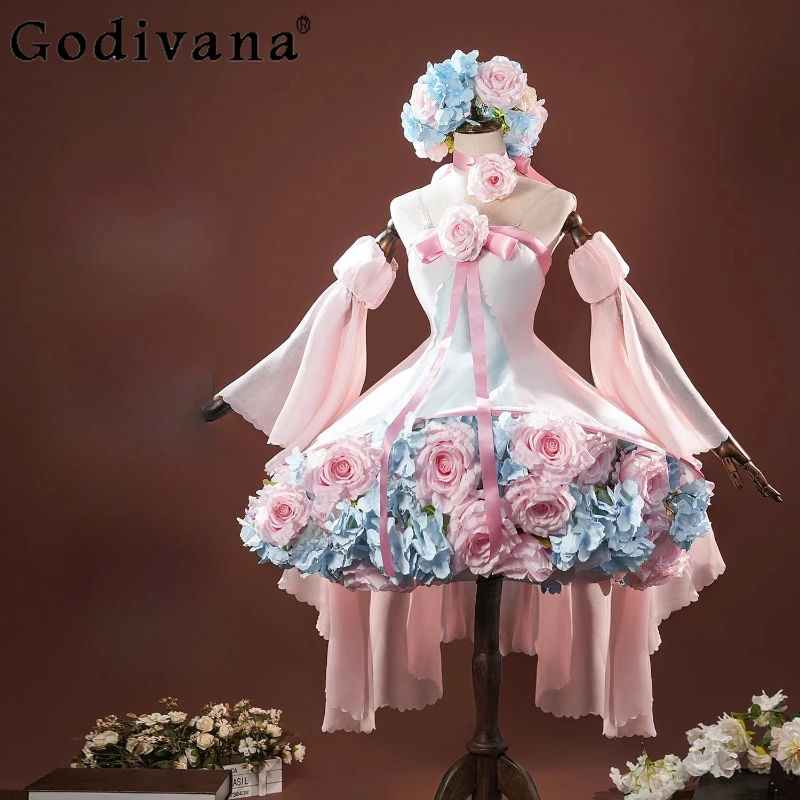 Cosplay Costume for Women Flower Fairy Magic Card Girl Sakura Cos Dress Female Princess Wedding Dress with Pannier
Cosplay Costume for Women Flower Fairy Magic Card Girl Sakura Cos Dress Female Princess Wedding Dress with Pannier