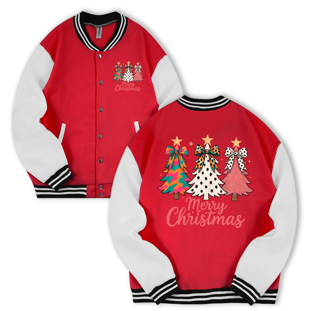 Мужская осенняя свободная бейсбольная куртка с принтом рождественской елки, повседневная флисовая уличная одежда унисекс, американское пальто на пуговицах
Мужская осенняя свободная бейсбольная куртка с принтом рождественской елки, повседневная флисовая уличная одежда унисекс, американское пальто на пуговицах