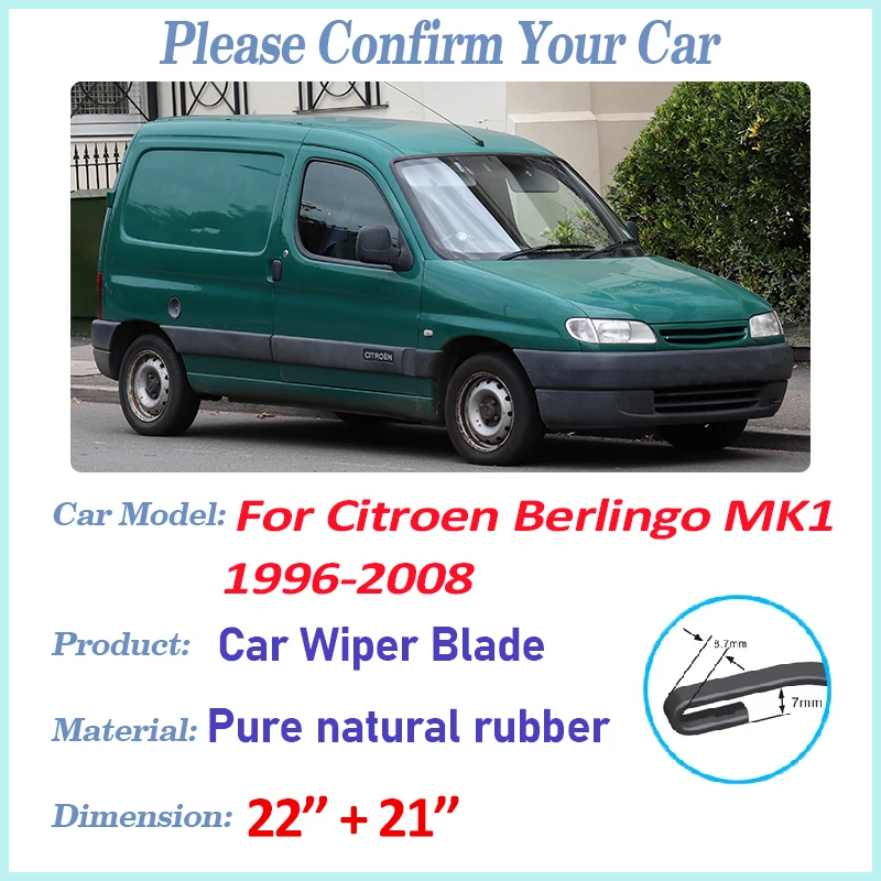 For Citroen Berlingo 1998 Accessories Peugeot Partner 1996-2008 Car Front Wipers Blades Noise Reduction Windshield Windscreens
For Citroen Berlingo 1998 Accessories Peugeot Partner 1996-2008 Car Front Wipers Blades Noise Reduction Windshield Windscreens