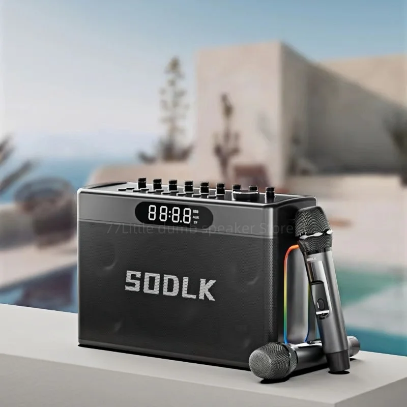 SODLK S1127 Plus 300 Вт Беспроводной Bluetooth-динамик с экраном дисплея Пульт дистанционного управления Функция регулировки реверберации инструментов
SODLK S1127 Plus 300 Вт Беспроводной Bluetooth-динамик с экраном дисплея Пульт дистанционного управления Функция регулировки реверберации инструментов