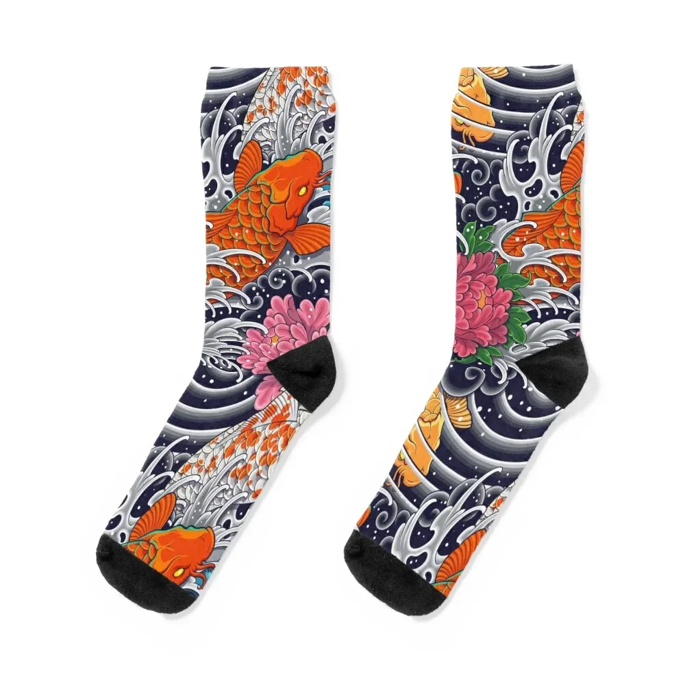 Koi Fish and Floral Pattern Socks funny sock colored Men Socks Luxury Brand Women's
Koi Fish and Floral Pattern Socks funny sock colored Men Socks Luxury Brand Women's