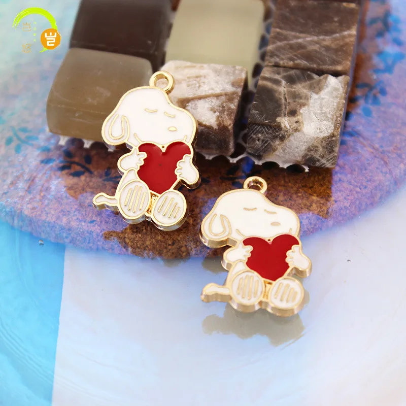 20pcs Cartoon Snoopy Decorations Alloy Pendant Anime Series DIY Creative Fashion Jewelry Accessories Gift
20pcs Cartoon Snoopy Decorations Alloy Pendant Anime Series DIY Creative Fashion Jewelry Accessories Gift 