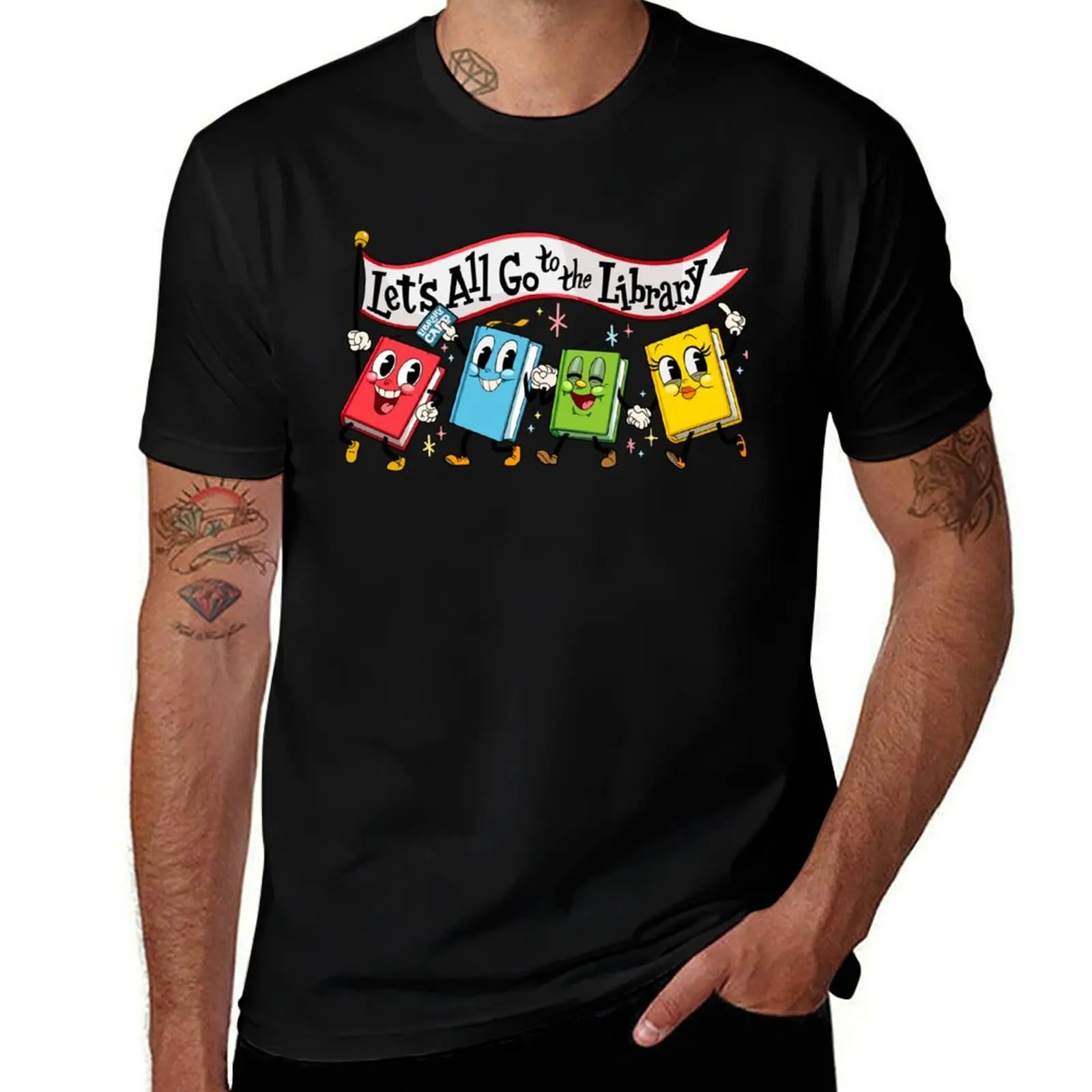 Let's All Go to the Library ~ Marching Books T-Shirt t shirts for man graphic cars man tshirt T-Shirt
Let's All Go to the Library ~ Marching Books T-Shirt t shirts for man graphic cars man tshirt T-Shirt