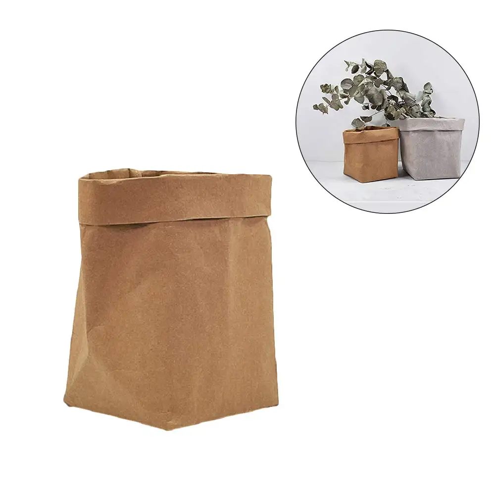Washable Storage Bags Flower Pot Cover Decorative Kraft Paper Containers Tear Resistant Biodegradable Planter Bag Household
Washable Storage Bags Flower Pot Cover Decorative Kraft Paper Containers Tear Resistant Biodegradable Planter Bag Household