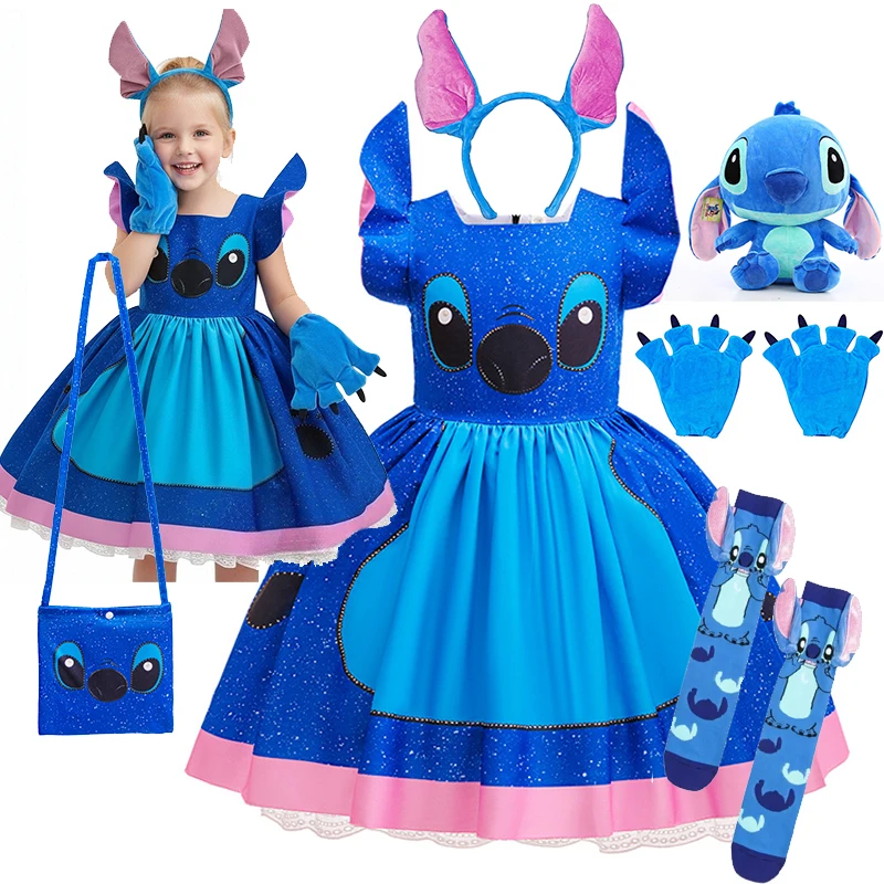 Disney Lilo&Stitch Movie Stitch Dress for Girls Costume Cartoon Frock Carnival Party Birthdays Children Cosplay Disguise Clothes
Disney Lilo&Stitch Movie Stitch Dress for Girls Costume Cartoon Frock Carnival Party Birthdays Children Cosplay Disguise Clothes