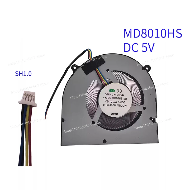 Новый 4-проводной вентилятор охлаждения MD8010HS, 5В 0.35А, совместимый с PWM, для отвода тепла из устройств
Новый 4-проводной вентилятор охлаждения MD8010HS, 5В 0.35А, совместимый с PWM, для отвода тепла из устройств