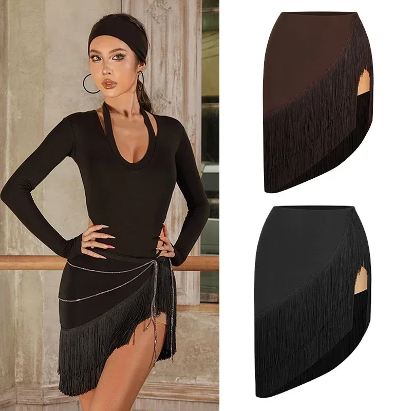 ZYM Latin Dance Skirt Women Sexy Tassel Skirt Rumba Samba Cha Cha Dance Practice Wear Adult Latin Performance Clothing DNV21386
ZYM Latin Dance Skirt Women Sexy Tassel Skirt Rumba Samba Cha Cha Dance Practice Wear Adult Latin Performance Clothing DNV21386