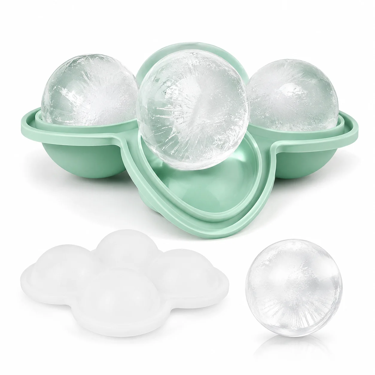 1 Large Silicone Ice Cube Trays - Easy-Release, No Leakage, Perfect for Whiskey, Cocktails, Juice, and Parties
1 Large Silicone Ice Cube Trays - Easy-Release, No Leakage, Perfect for Whiskey, Cocktails, Juice, and Parties