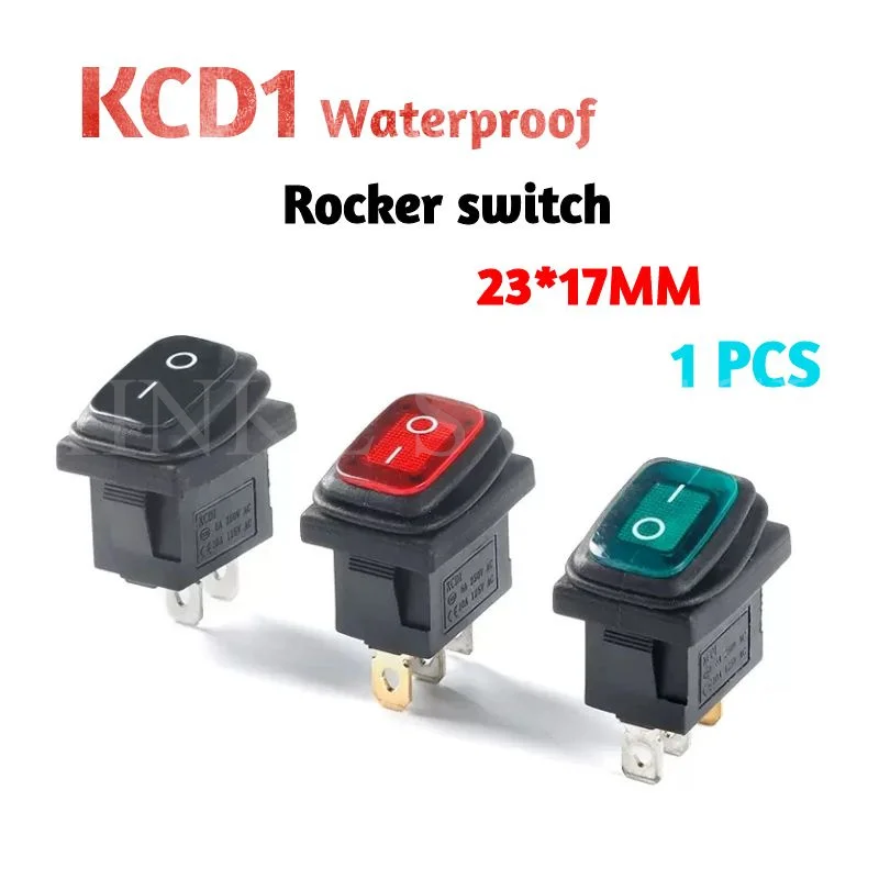 1PCS KCD1 6A250V LED Light Waterproof Rocker Switch 2/3Pin 10A/125V Push Button Switch
1PCS KCD1 6A250V LED Light Waterproof Rocker Switch 2/3Pin 10A/125V Push Button Switch