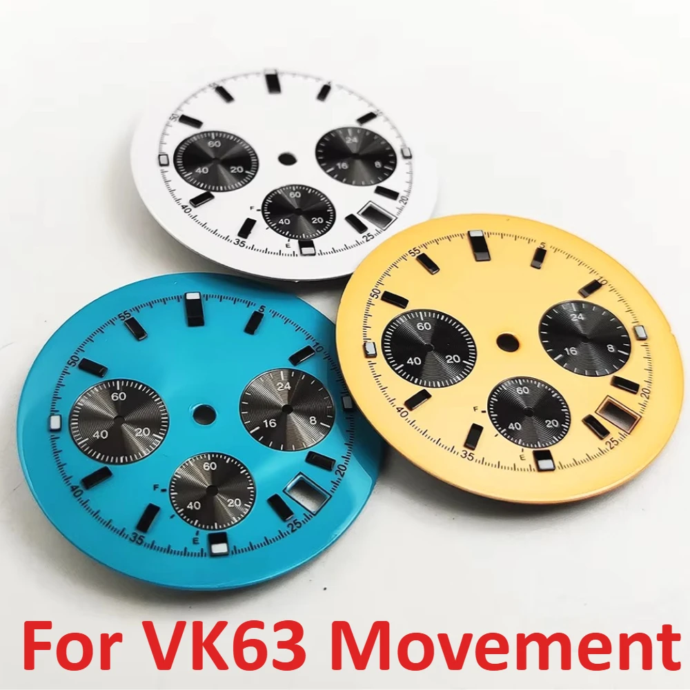 32.5mm Classic 3Eyes Sunburst Matte Man Watch Dial for VK63 Quartz Movement Green Lume Mod Parts Case Accessories
32.5mm Classic 3Eyes Sunburst Matte Man Watch Dial for VK63 Quartz Movement Green Lume Mod Parts Case Accessories