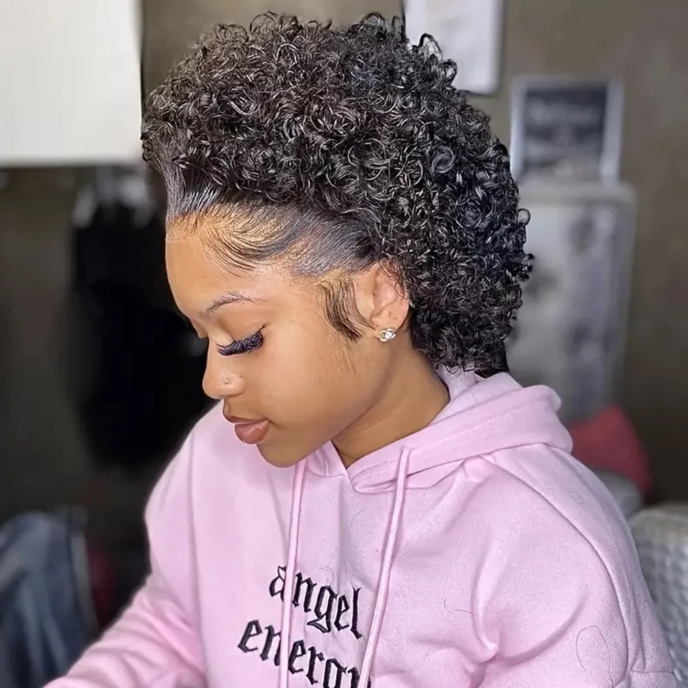 Pixie Cut Wigs Human Hair Deep Wave Short Curly Lace Front Human Hair Wig For Women Brazilian Short Bob 13x1Transparent Lace Wig
Pixie Cut Wigs Human Hair Deep Wave Short Curly Lace Front Human Hair Wig For Women Brazilian Short Bob 13x1Transparent Lace Wig