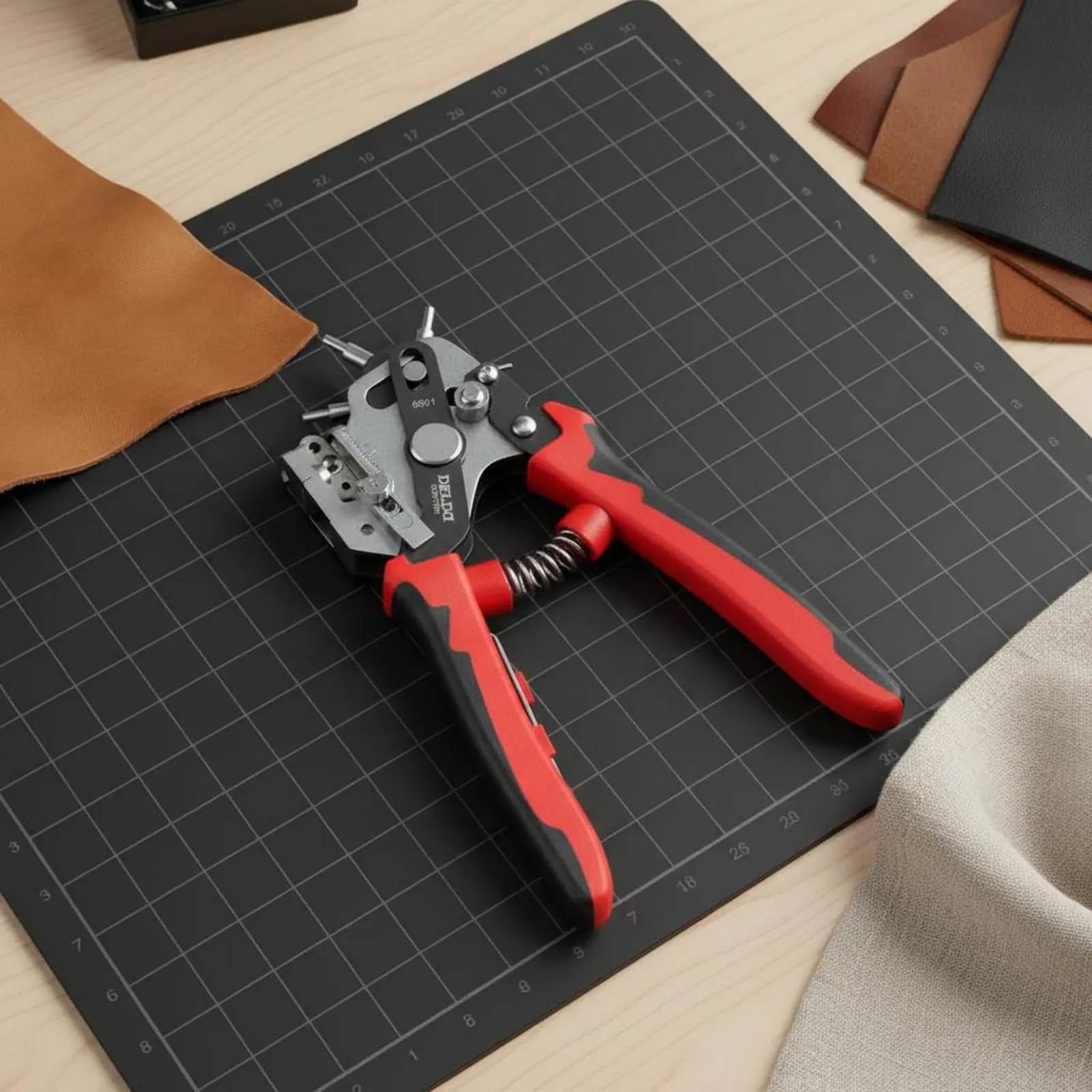 Leather Hole Punch Tool Round Holes Belt Hole Puncher Revolving Punch Plier Easy to Use Heavy Duty for Home, Crafting
Leather Hole Punch Tool Round Holes Belt Hole Puncher Revolving Punch Plier Easy to Use Heavy Duty for Home, Crafting