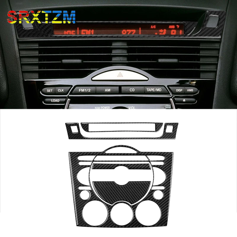 Углеродное волокно для Mazda RX8 RX-8 SE3P JM1FE 2004-2008, внутренняя панель кондиционера, накладка на панель компакт-диска, автомобильная наклейка
Углеродное волокно для Mazda RX8 RX-8 SE3P JM1FE 2004-2008, внутренняя панель кондиционера, накладка на панель компакт-диска, автомобильная наклейка