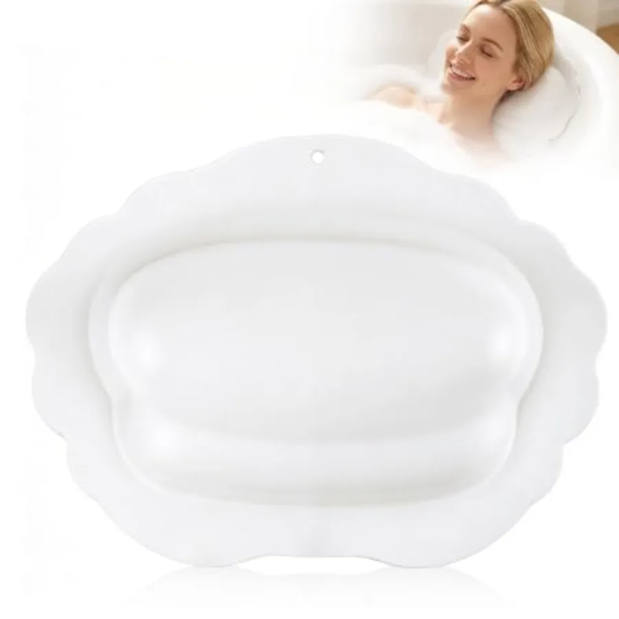 Bath Pillow for Tub, Inflatable Silicone Bathtub Pillow for Head and Neck Support, Adjustable 0-2.3" Height, 7 Strong Suction C
Bath Pillow for Tub, Inflatable Silicone Bathtub Pillow for Head and Neck Support, Adjustable 0-2.3" Height, 7 Strong Suction C