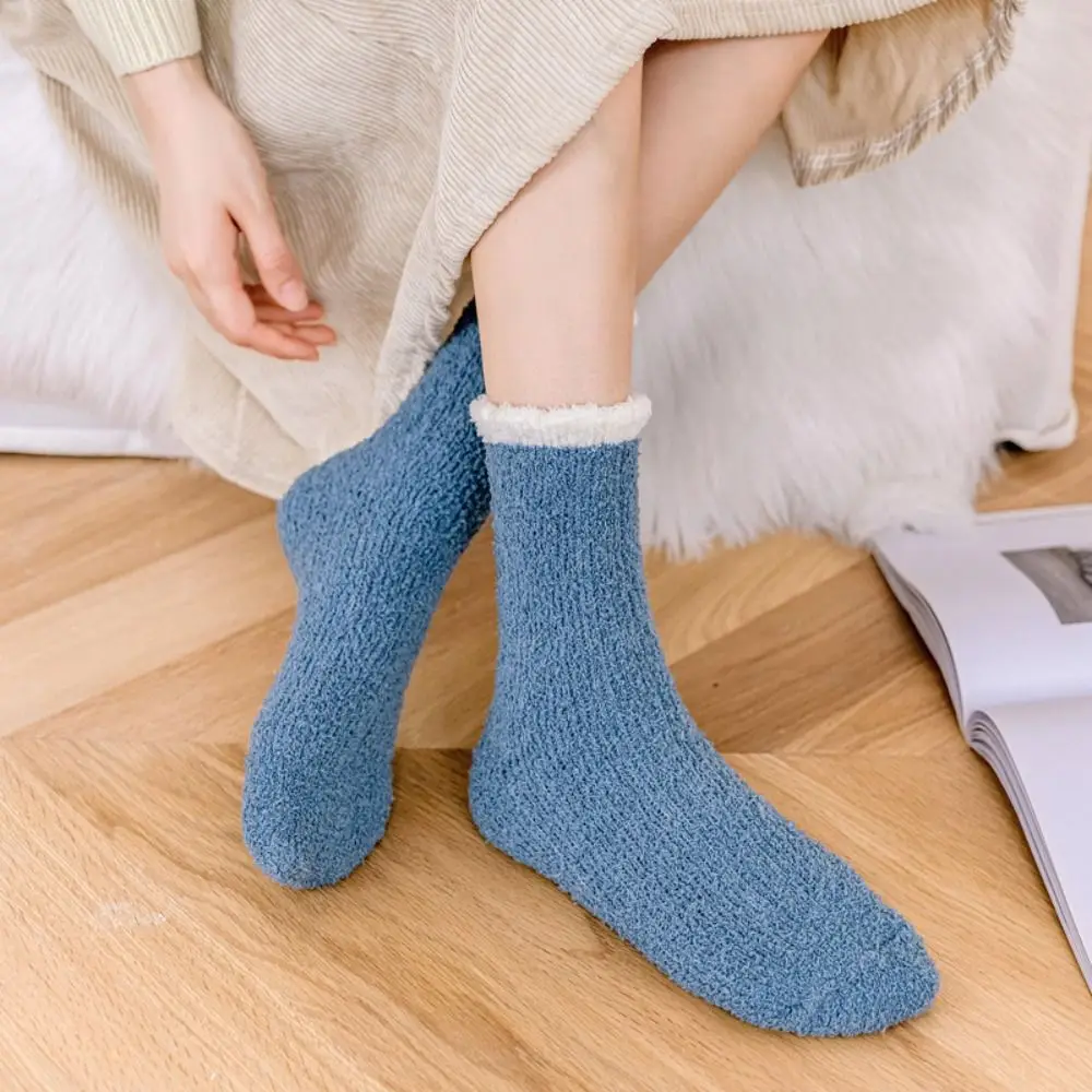 6Pairs Cute Plush Solid Fleece Socks Thicken Warm Coral Fleece Socks Hosiery Kawaii Winter Floor Socks Girls
6Pairs Cute Plush Solid Fleece Socks Thicken Warm Coral Fleece Socks Hosiery Kawaii Winter Floor Socks Girls