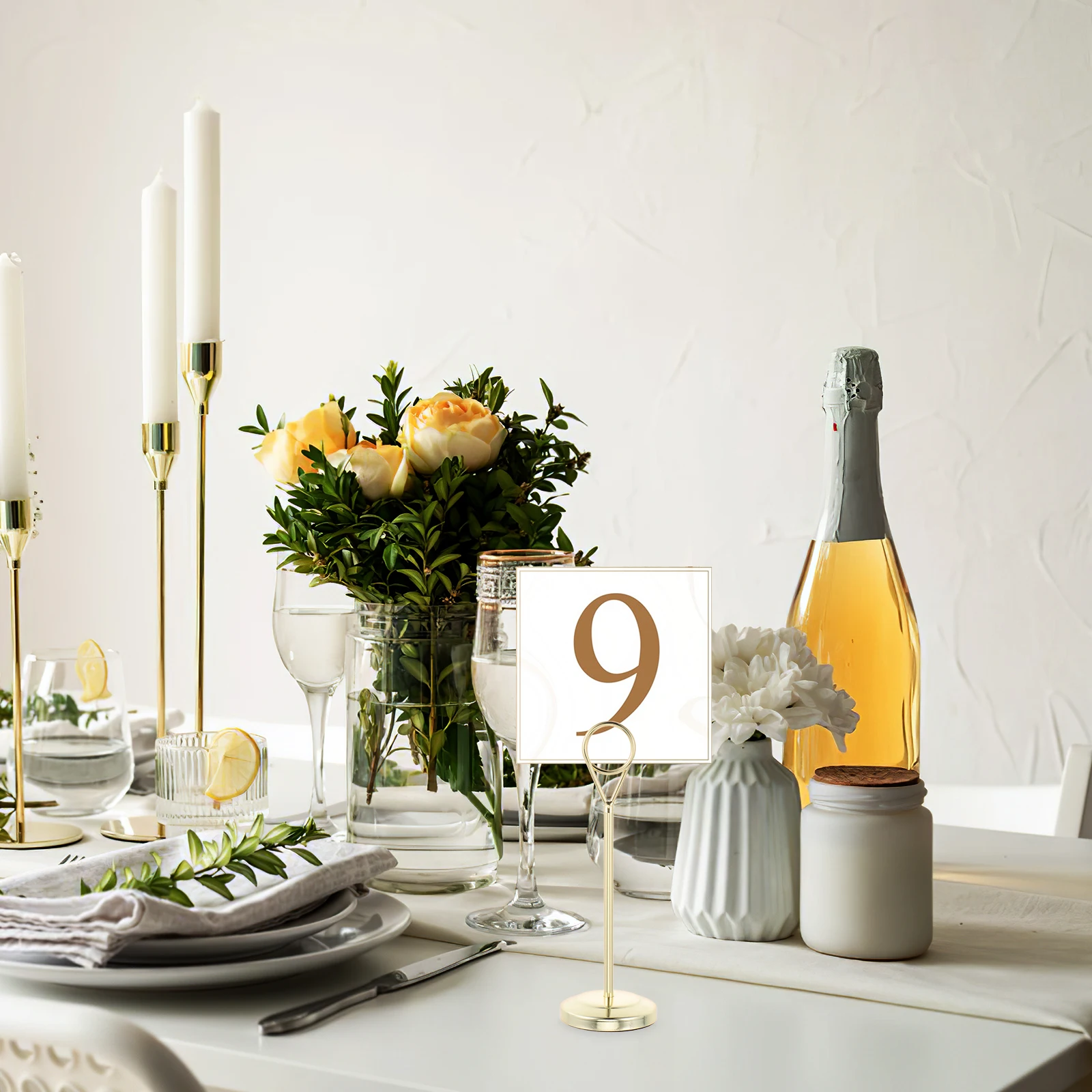 4 Pcs Stainless Steel Message Card Holder Number Menu Stand Dining Table Gold Place Holders Bussiness Case
4 Pcs Stainless Steel Message Card Holder Number Menu Stand Dining Table Gold Place Holders Bussiness Case