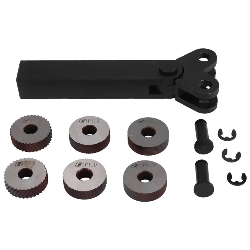7 Pcs Double Wheel Knurling Tool Set 0.5Mm 1Mm 2Mm Linear Wheel Set Steel Lathe Set Wheel Knurling Tool Fast-
7 Pcs Double Wheel Knurling Tool Set 0.5Mm 1Mm 2Mm Linear Wheel Set Steel Lathe Set Wheel Knurling Tool Fast-
