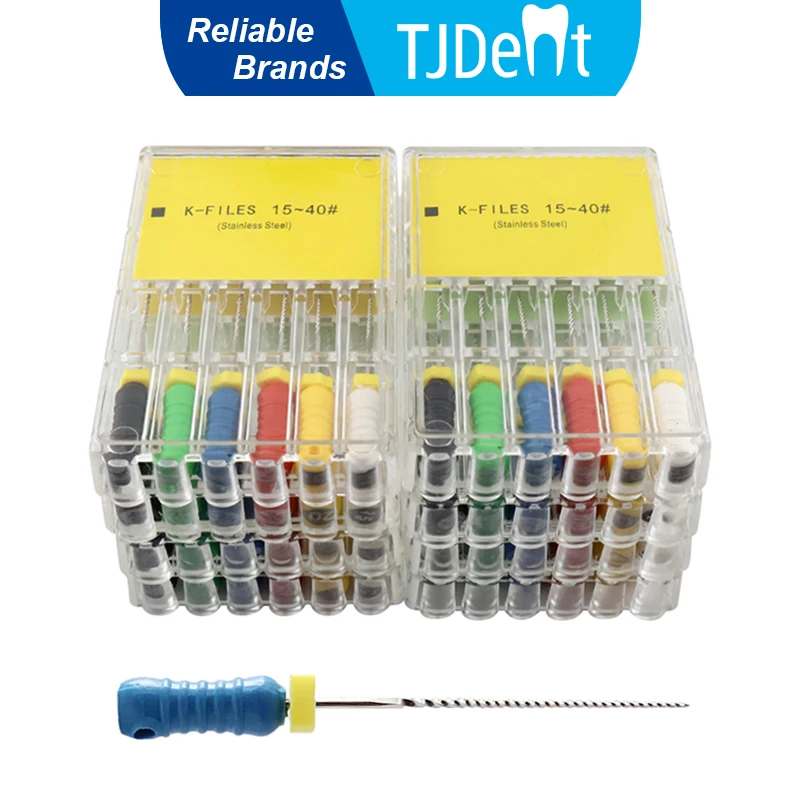 TJDent Dental Root Cannal Endo K File 21mm 25mm Stainless Steel Endodontic Instruments Dentist Materials Dentistry Odontologia
TJDent Dental Root Cannal Endo K File 21mm 25mm Stainless Steel Endodontic Instruments Dentist Materials Dentistry Odontologia