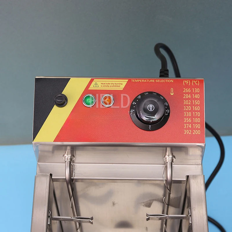 Коммерческая электрическая фритюрница большой емкости с одним цилиндром и матовым сыром для хот-догов
Коммерческая электрическая фритюрница большой емкости с одним цилиндром и матовым сыром для хот-догов