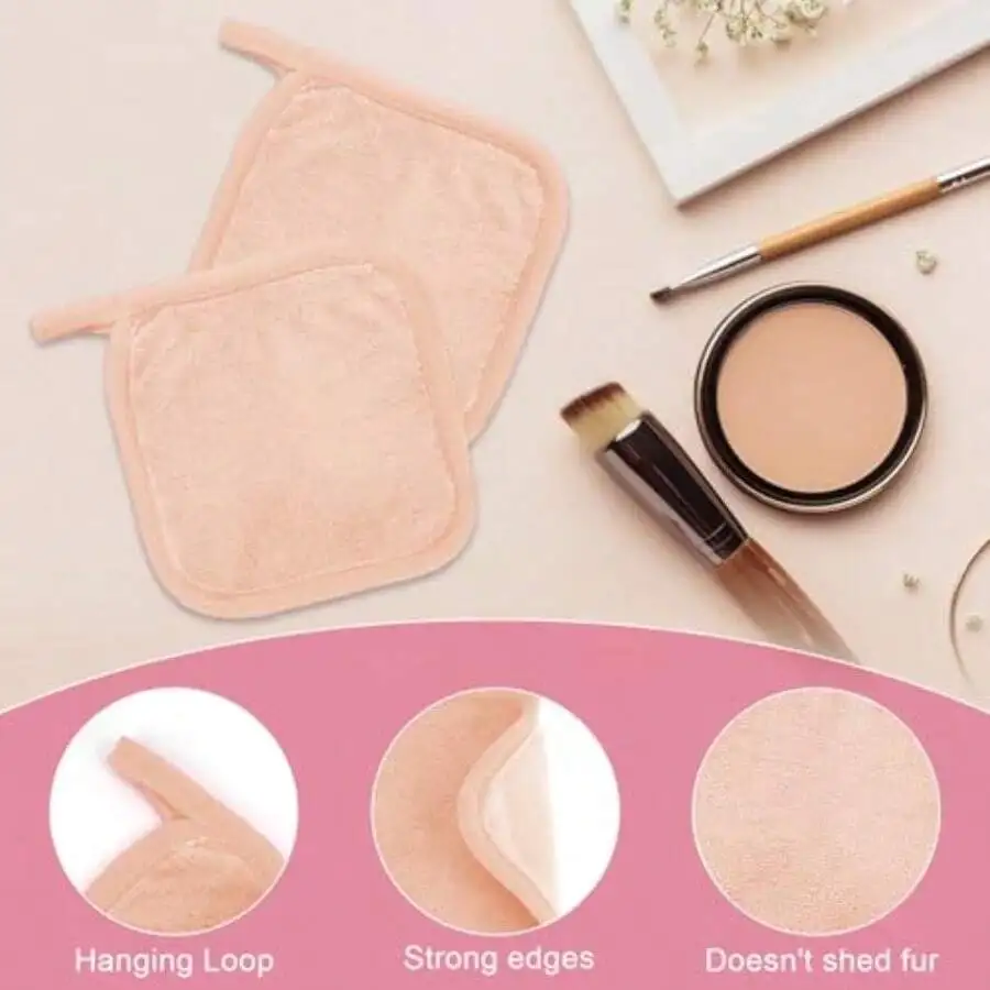 Reusable Microfiber Makeup Remover Cloths 6x6 Inch Ultra Soft For All Skin Types
Reusable Microfiber Makeup Remover Cloths 6x6 Inch Ultra Soft For All Skin Types