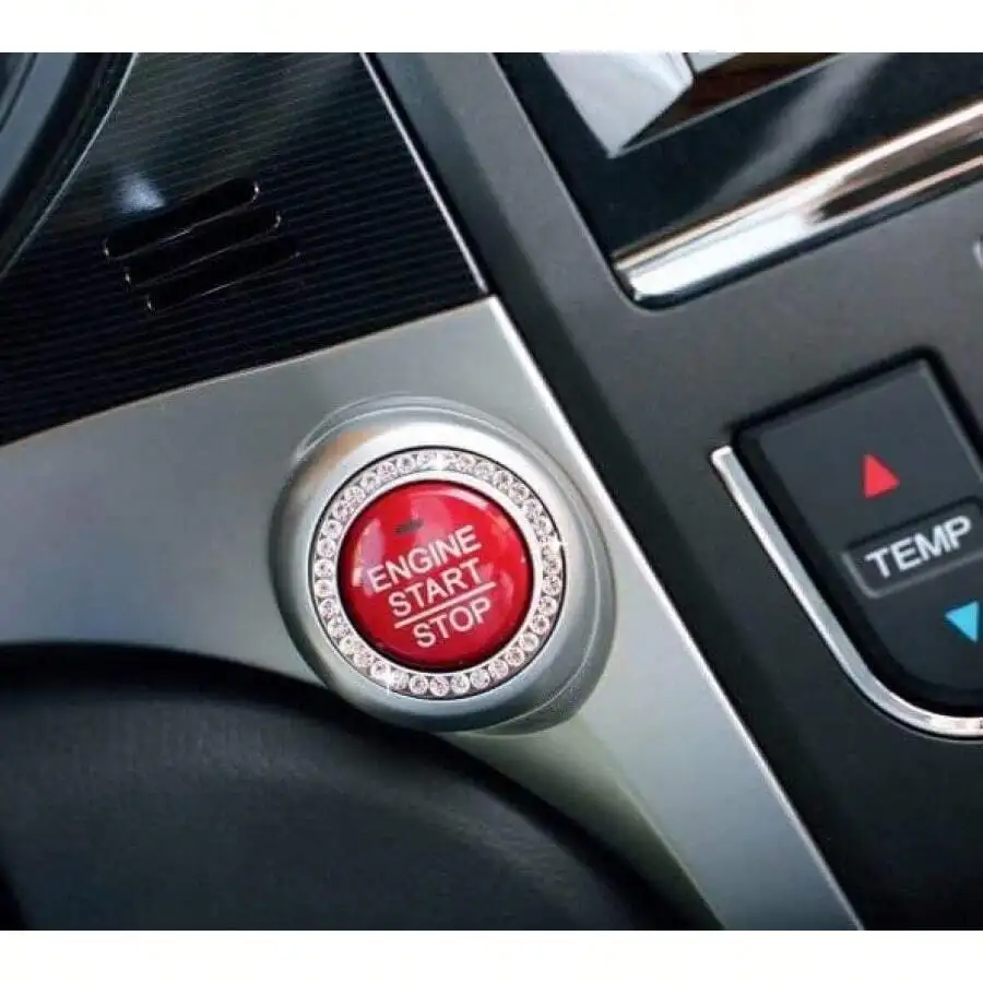 Engine Start Stop Button Bling Ring Cover, Push Start Button Cover Diamond Decor, Car Emblem Badge Sticker Women (2 Rings,
Engine Start Stop Button Bling Ring Cover, Push Start Button Cover Diamond Decor, Car Emblem Badge Sticker Women (2 Rings,