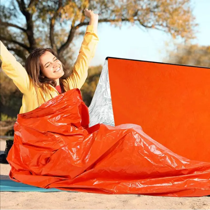 Survival Sleeping Bag Portable Survival Blanket Thermal Waterproof Insulating Portable Sacks For Camping Hiking Travel
Survival Sleeping Bag Portable Survival Blanket Thermal Waterproof Insulating Portable Sacks For Camping Hiking Travel