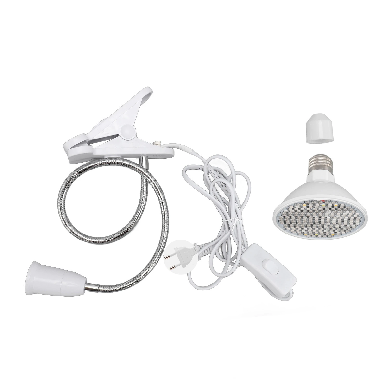 Grow Light LED Plant Light 8W Full Spectrum Desk Clip Swivel Gooseneck E27 Socket Growing Lamp for Indoor
Grow Light LED Plant Light 8W Full Spectrum Desk Clip Swivel Gooseneck E27 Socket Growing Lamp for Indoor
