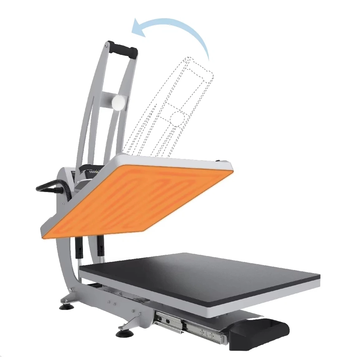 Lower Plates Replaceable Magnetic Semi-automatic Auto Open Slide Out Sublimation T-shirt Printing Heat Press Machine HP3804D-F
Lower Plates Replaceable Magnetic Semi-automatic Auto Open Slide Out Sublimation T-shirt Printing Heat Press Machine HP3804D-F