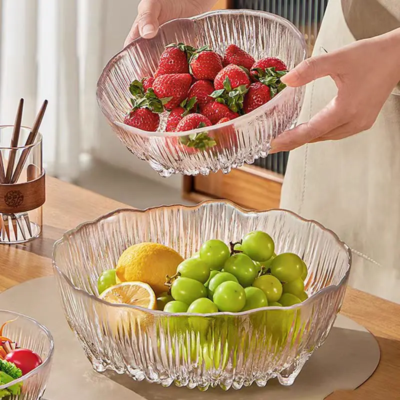 Fruit Home Living Room Transparent Glass Dessert Bowl Food Snacks Plates Food Tableware Plate Glass Gifts for Girls
Fruit Home Living Room Transparent Glass Dessert Bowl Food Snacks Plates Food Tableware Plate Glass Gifts for Girls
