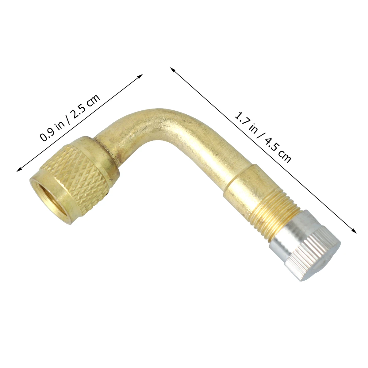 Brass Tire Valve Extension Adapter 90 Degree Bend for Car Truck Motorcycle Golden Tyre Inflating Universal Fit Vehicles
Brass Tire Valve Extension Adapter 90 Degree Bend for Car Truck Motorcycle Golden Tyre Inflating Universal Fit Vehicles