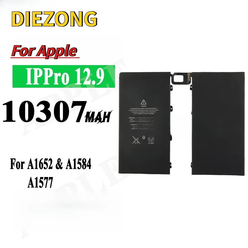 In Stock Suitable For Apple iPad Pro 12.9 1st generation A1652/A1584 tablet battery, 10307mAh
In Stock Suitable For Apple iPad Pro 12.9 1st generation A1652/A1584 tablet battery, 10307mAh