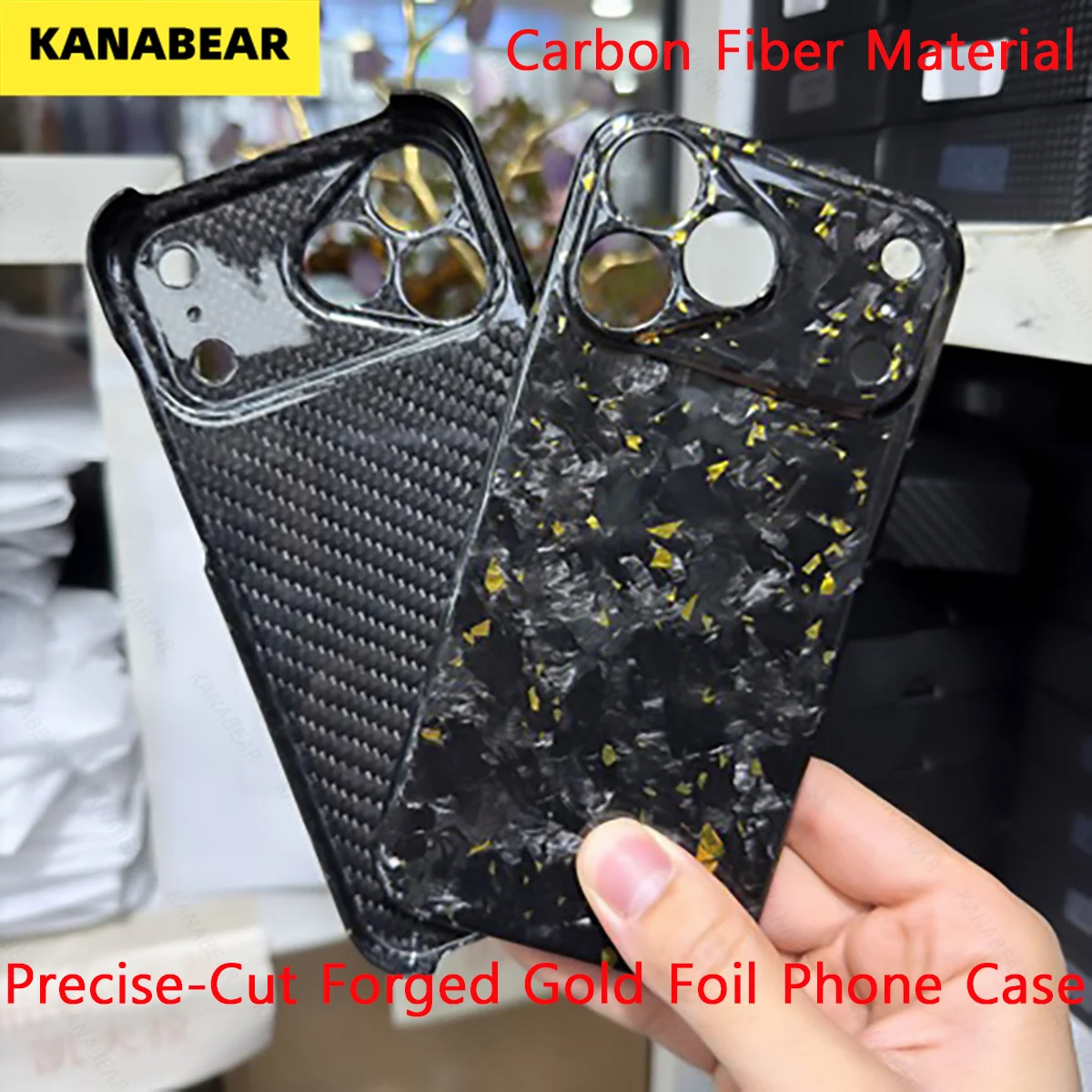 Forged Gold Foil Carbon Fiber Case for iPhone 17 Pro MaxFull Coverage with Precise Cutouts, Shockproof Durable Hard Case
Forged Gold Foil Carbon Fiber Case for iPhone 17 Pro MaxFull Coverage with Precise Cutouts, Shockproof Durable Hard Case
