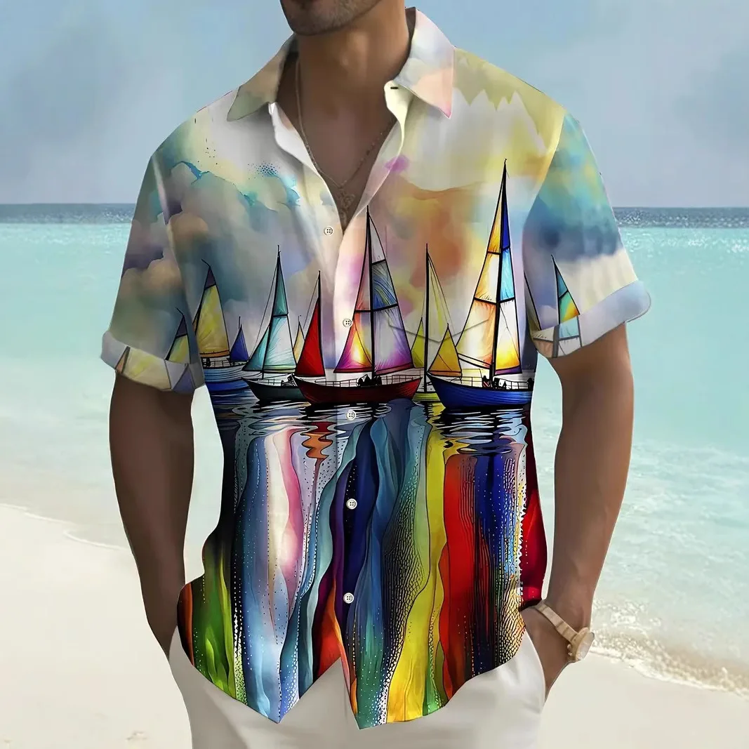 2025 new men's Hawaiian shirt 3D printed tropical beach vacation Cuban collar T-shirt comfortable and versatile plus size men's
2025 new men's Hawaiian shirt 3D printed tropical beach vacation Cuban collar T-shirt comfortable and versatile plus size men's