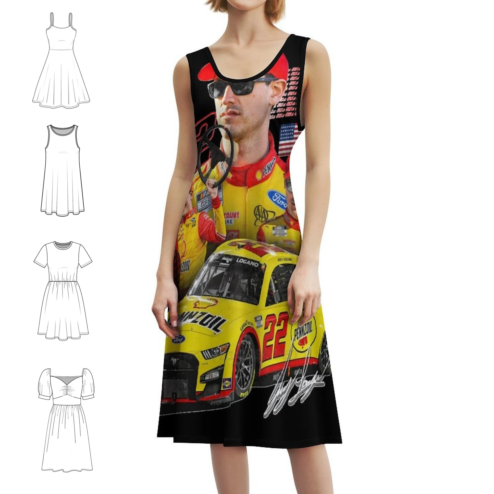 Новое Joey Logano Next Gen 2022, классическое платье с цветочным принтом для женщин, весенне-летнее повседневное платье для вечеринок, женские платья
Новое Joey Logano Next Gen 2022, классическое платье с цветочным принтом для женщин, весенне-летнее повседневное платье для вечеринок, женские платья