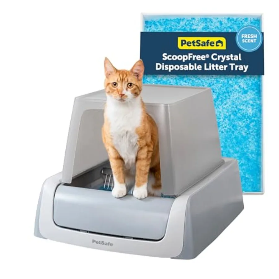 Legacy ScoopFree Crystal Pro Self-Cleaning Automatic Cat Litter Box with Motion-Sensing Technology and Integrated Health Counte
Legacy ScoopFree Crystal Pro Self-Cleaning Automatic Cat Litter Box with Motion-Sensing Technology and Integrated Health Counte