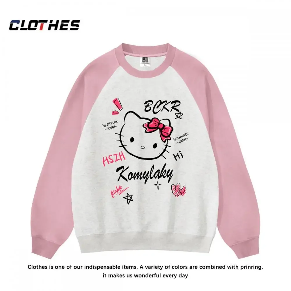 Anime Hello Kitty Women Hoodie Sanrioed Kawaii Autumn Winter Female Long Sleeve Pullover Girls Student Tops Cotton Loose Tops
Anime Hello Kitty Women Hoodie Sanrioed Kawaii Autumn Winter Female Long Sleeve Pullover Girls Student Tops Cotton Loose Tops