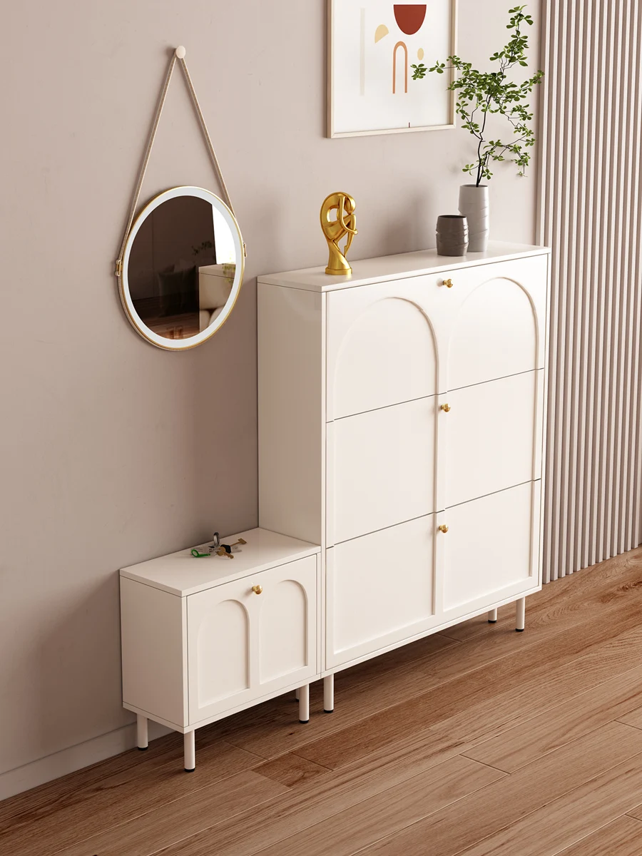 Cream Wind Ultra-thin Dump Shoe Cabinet Simple and Modern Home Corridor at Home Door
Cream Wind Ultra-thin Dump Shoe Cabinet Simple and Modern Home Corridor at Home Door