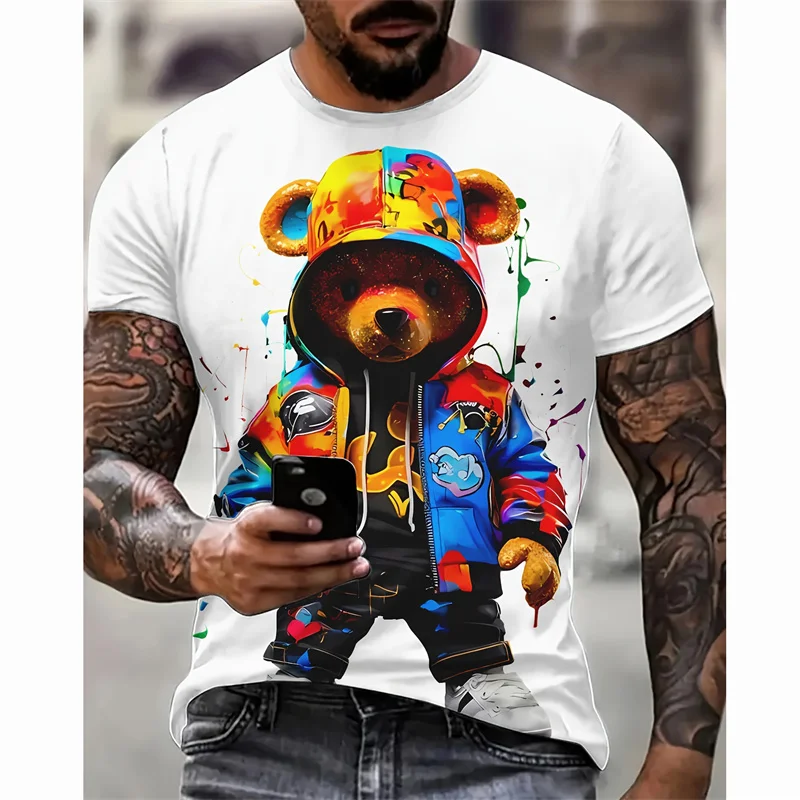 Cartoon Bears Graphics Men's T-Shirtu Children 3D Printed Cute Animal T Shirt Summer Fashion Short Sleeve Round Neck Y2K Tees
Cartoon Bears Graphics Men's T-Shirtu Children 3D Printed Cute Animal T Shirt Summer Fashion Short Sleeve Round Neck Y2K Tees