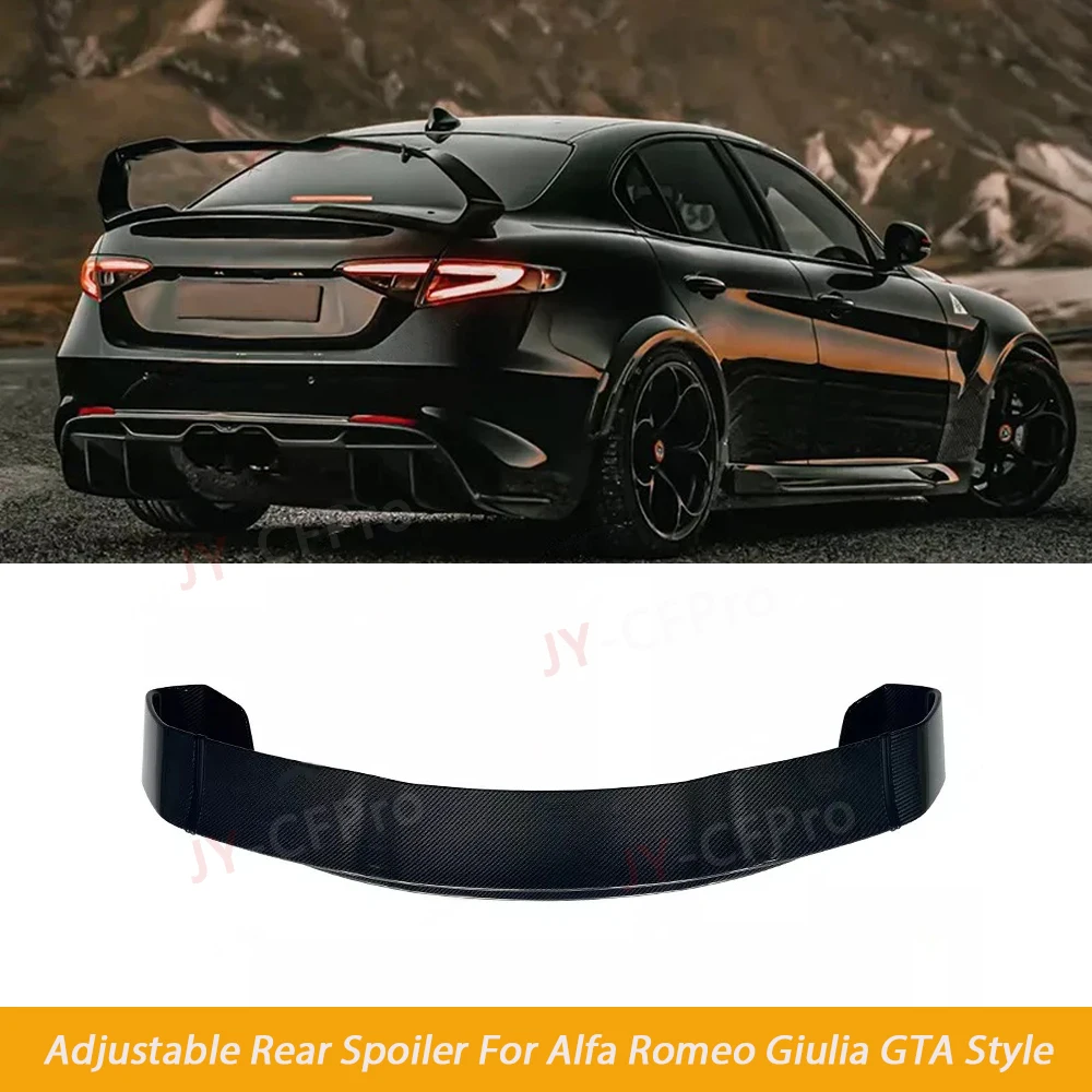 Real Carbon fiber Adjustable Rear Trunk Spoiler Wing Lip For Alfa Romeo Giulia GTA Style
Real Carbon fiber Adjustable Rear Trunk Spoiler Wing Lip For Alfa Romeo Giulia GTA Style
