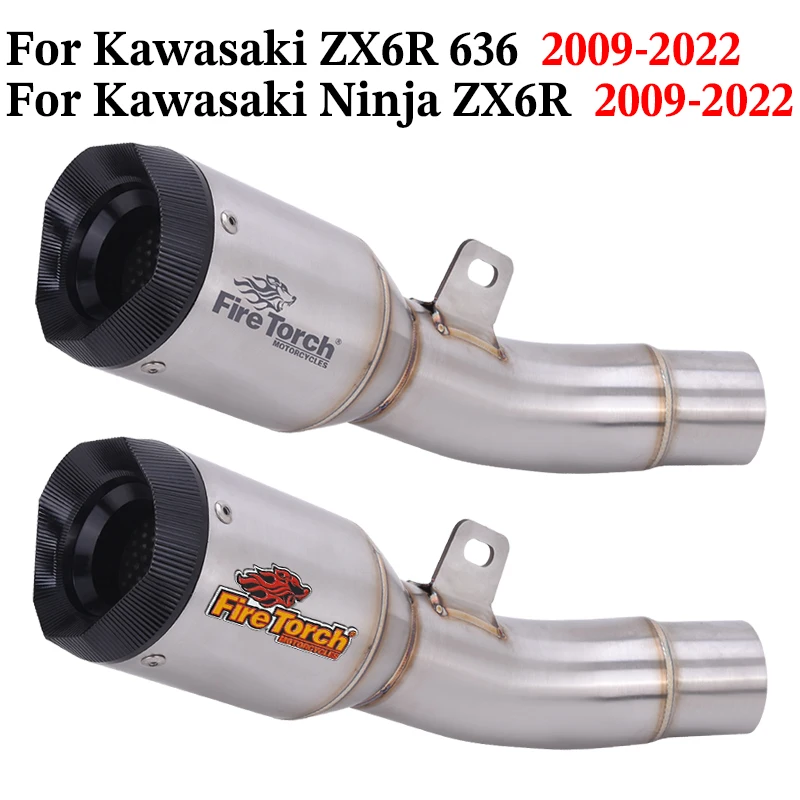 Slip On For kawasaki Ninja ZX6R 636 ZX 6R 2009 - 2022 Motorcycle Exhaust System Escape Mid Link Pipe Muffler Moto No DB Killer
Slip On For kawasaki Ninja ZX6R 636 ZX 6R 2009 - 2022 Motorcycle Exhaust System Escape Mid Link Pipe Muffler Moto No DB Killer