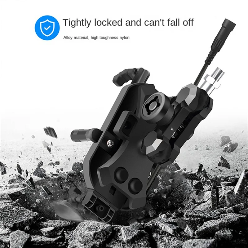 ABKI-Motorcycle Phone Holder USB QC3.0 Fast Charging Bike Smartphone Holder 360° Phone Holder Reusable
ABKI-Motorcycle Phone Holder USB QC3.0 Fast Charging Bike Smartphone Holder 360° Phone Holder Reusable