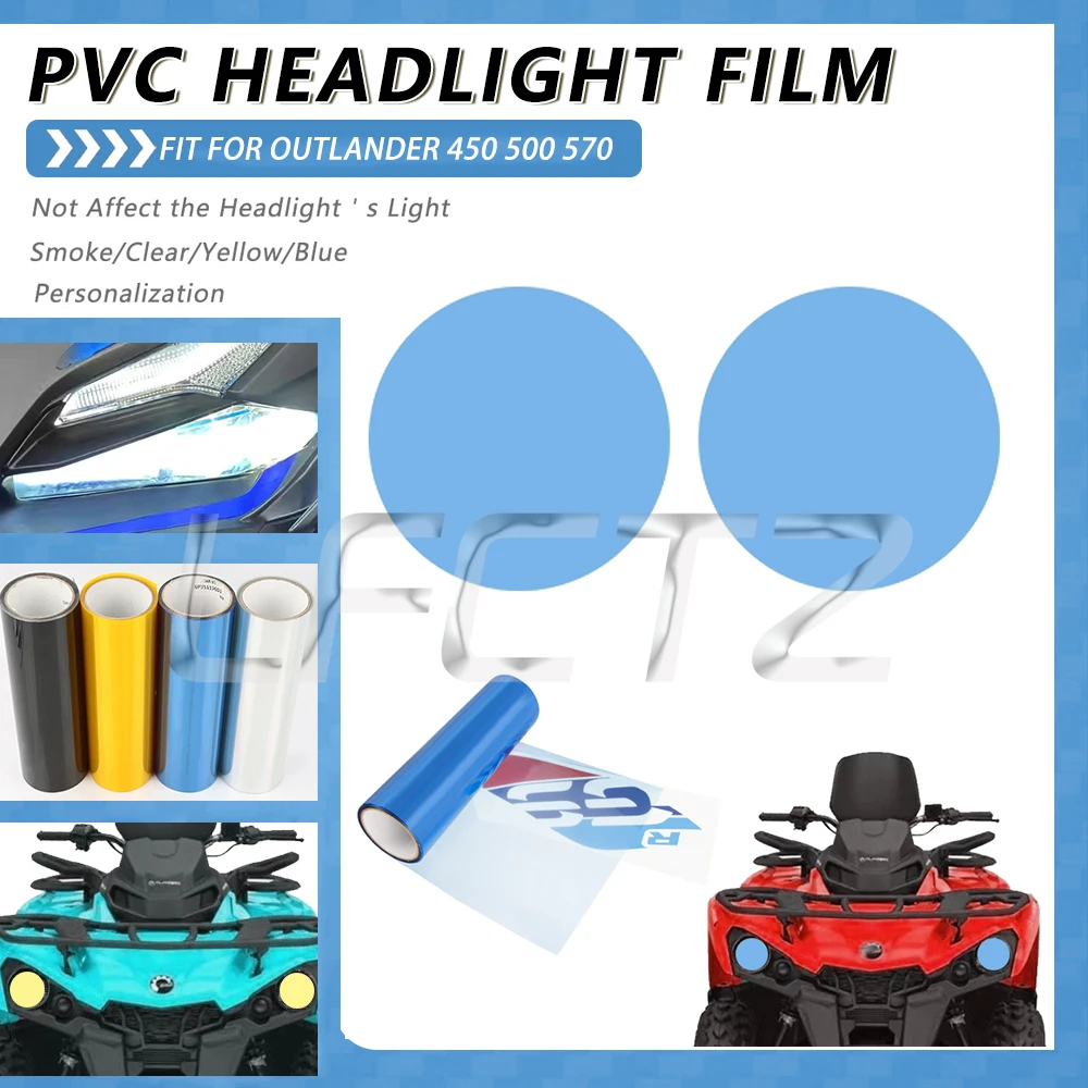 Transparent AVT Headlight Tint Film Headlamp Protective Film Fit for Can-Am Outlander 450 570 2016 2018-22 T L Max 450 500 570
Transparent AVT Headlight Tint Film Headlamp Protective Film Fit for Can-Am Outlander 450 570 2016 2018-22 T L Max 450 500 570
