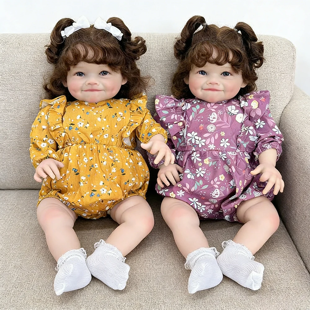 60CM Finished Reborn Toddler Baby Doll Raya Popular Smiling Girls Soft Cuddly Handmade Lifelike Baby Dolls with Visible Veins
60CM Finished Reborn Toddler Baby Doll Raya Popular Smiling Girls Soft Cuddly Handmade Lifelike Baby Dolls with Visible Veins